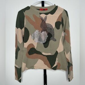 Amal Guessous Vintage Cashmere Camouflage Sweater - Luxe Comfort